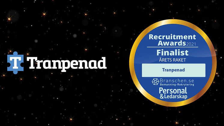 Tranpenad finalist i Recruitment Awards