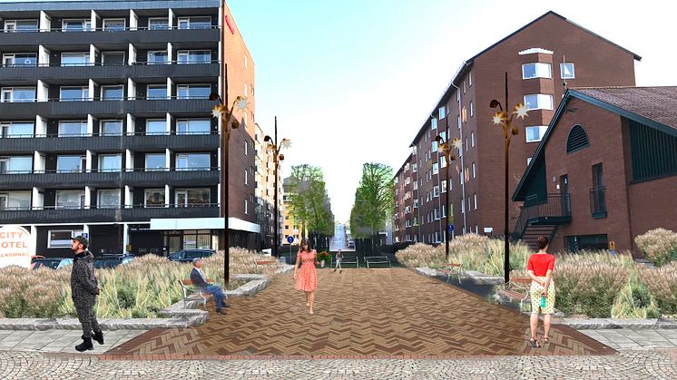 Visionsbild Nedre Nytorgsgatan/Nedre Nytorgsbacken.
