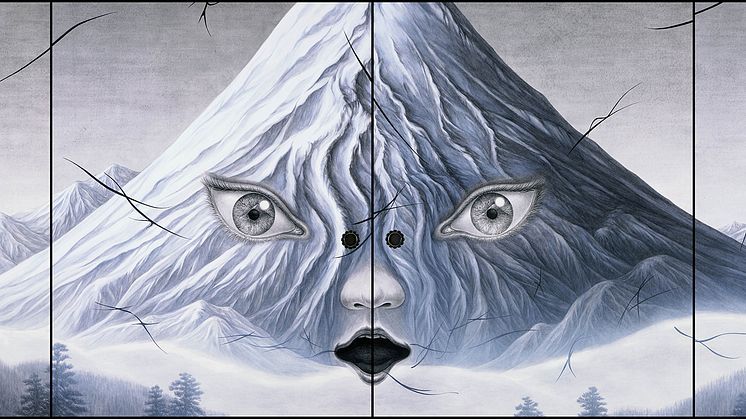 Tomoko Konoike, Förborgat berg – dörrmålning (Hidden Mountain – Fusuma Painting) 2008. Courtesy of the Artist & Mori Art Museum