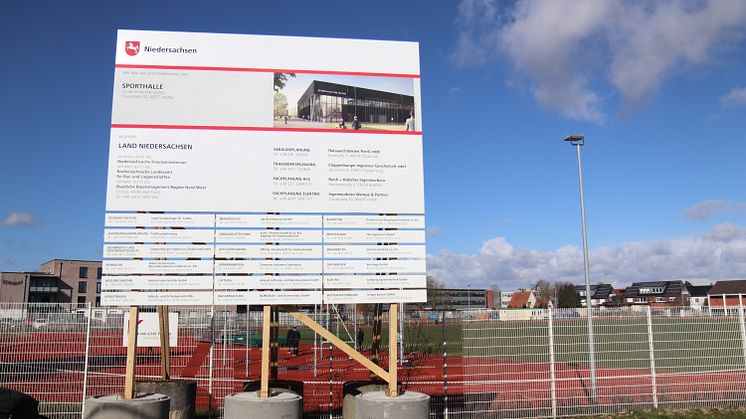 Baubeginn für neue Sporthalle an der Universität Vechta | Rund 10,5 Millionen Euro Baukosten