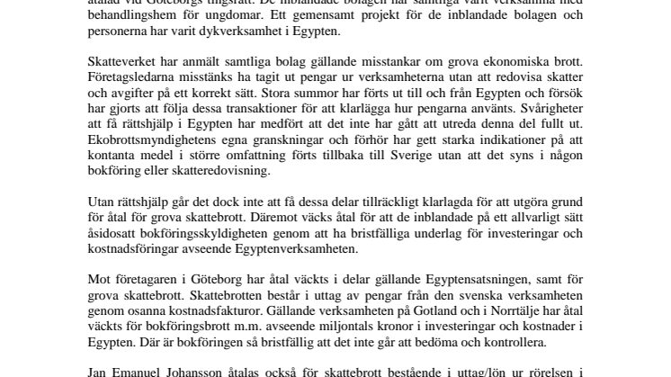 Åtal i omfattande skattehärva