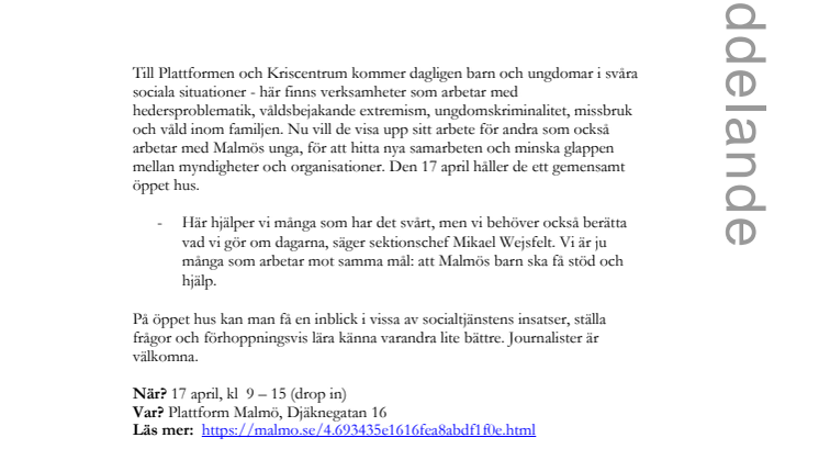 De hjälper Malmös unga – nu öppnar de upp sin verksamhet