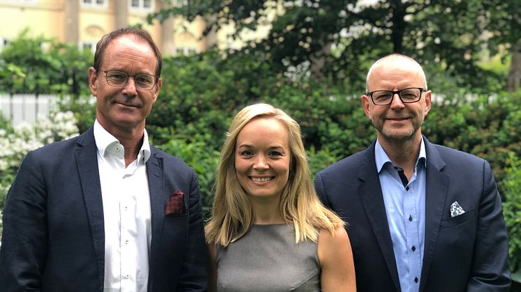 fra venstre: Eirik Thrygg, Birthe Smedsrud Skeid og Terje Ermesjø