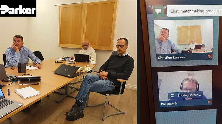Christian Larsson från Parker Hannifin tyckte att den digitala matchmakingen fungerade väldigt bra.