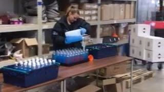Horsham maintenance team becomes sanitiser bottling plant