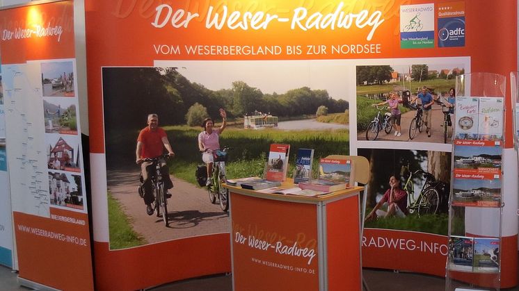 Präsentation des Weser-Radwegs auf der Reisemesse CMT in Stuttgart