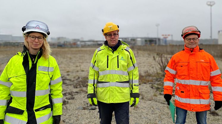 At the Port of Gothenburg's Energy Port, various locations suitable for building a future facility for intermediate storage and liquefaction of carbon dioxide are being investigated. Photo: Gothenburg Port Authority.