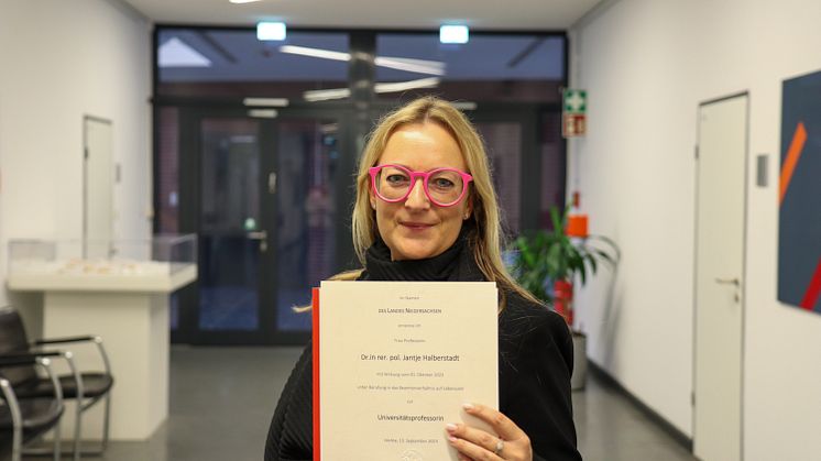 Professur für „Ökonomie und Nachhaltigkeit“ verstetigt: Prof.in Dr.in Jantje Halberstadt 