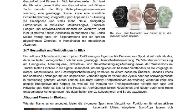 PM Garmin vívomove Sport