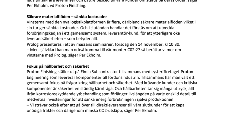 Bättre, snabbare och säkrare logistik med Prolog
