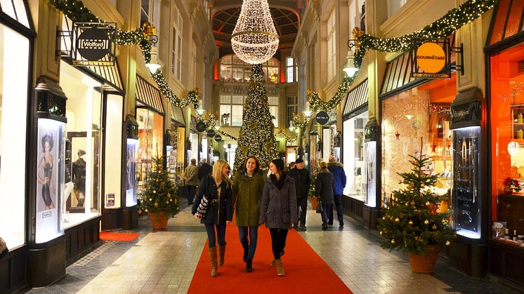 Mädler Passage im Winter 