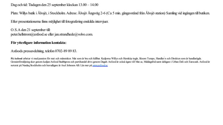 Pressvisning (25.9) av Dagabs nya gaslastbil