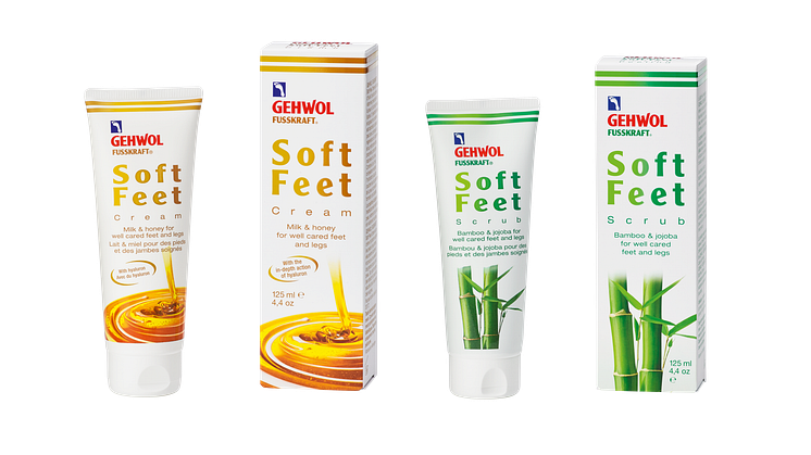 The feel-good duo: GEHWOL FUSSKRAFT Soft Feet Scrub and Cream