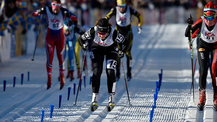 Britta Johansson Norgren  vann Tjejvasan 2016-02-27