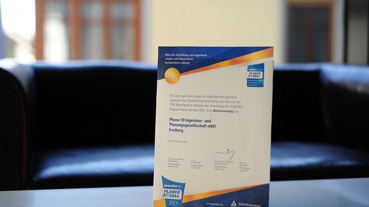 phase 10 unter den Finalisten beim QualitätsPreis Planer am Bau