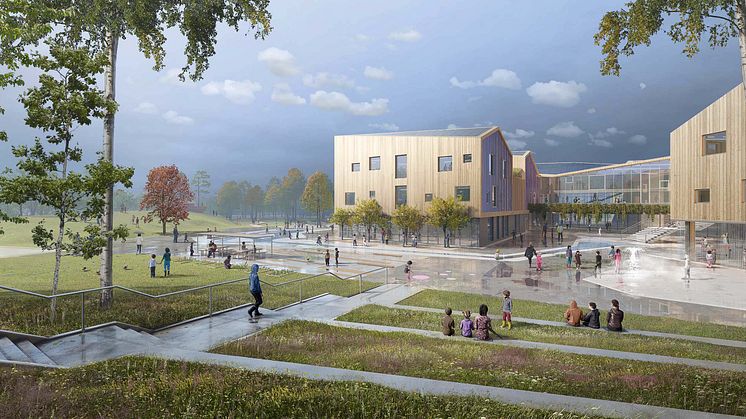 Torslanda skole - Gøteborg, konkurranse vunnet av LINK arkitektur
