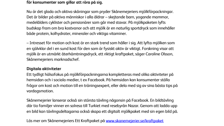 Ett Kraftpaket från Skånemejerier