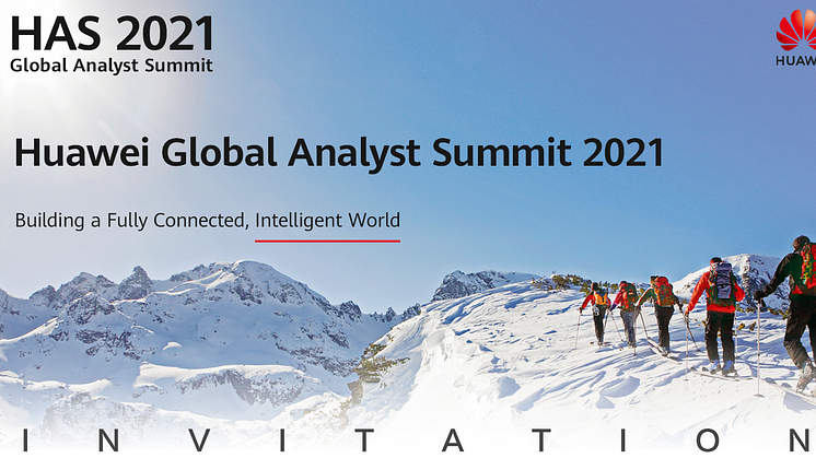 Den 12-14 april hålls Huawei Global Analyst Summit 2021