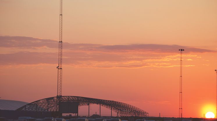 Halmstad Hamn miljösatsar med LED mastbelysning på biluppställningsyta