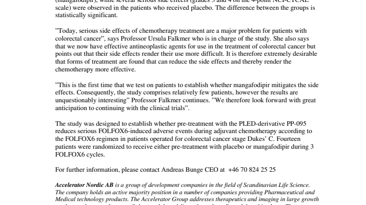 PledPharma reports positive results from cancer study