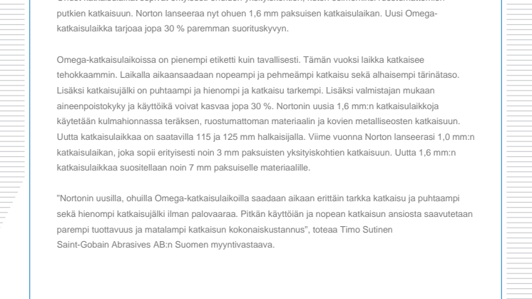 Norton lanseeraa ohuita, tehokkaita katkaisulaikkoja
