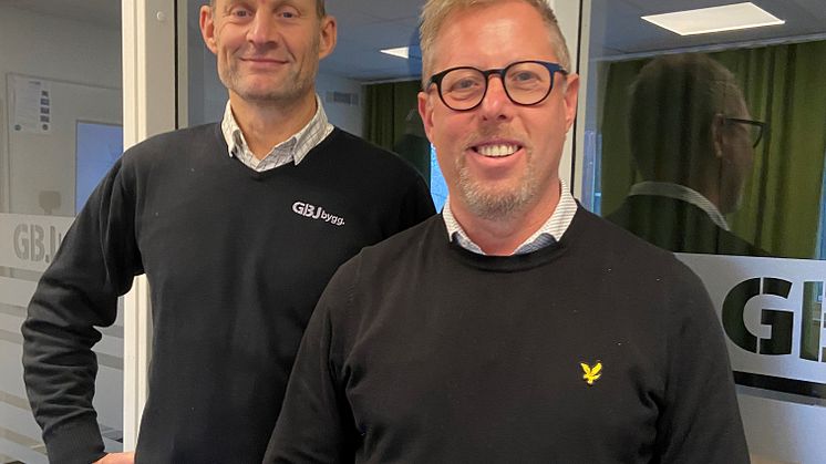 Staffan Dahlström, Vd GBJ Bygg och Jonas Thärning, KMA ansvarig GBJ Bygg