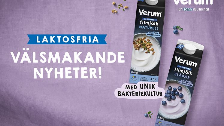 Verum® lanserar laktosfri filmjölk