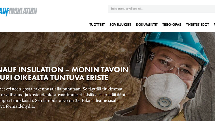 Knauf Insulation lanseeraa uuden suomalaisen verkkosivuston