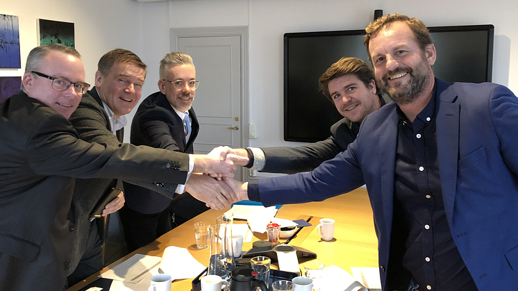 From left: Mikael Flodström, Björn Moberg, Ulf Seijmer, Johannes Karlsson, Kristoffer Lind