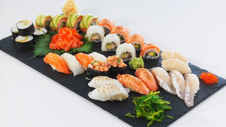Norwegian salmon is the most popular sushi topping