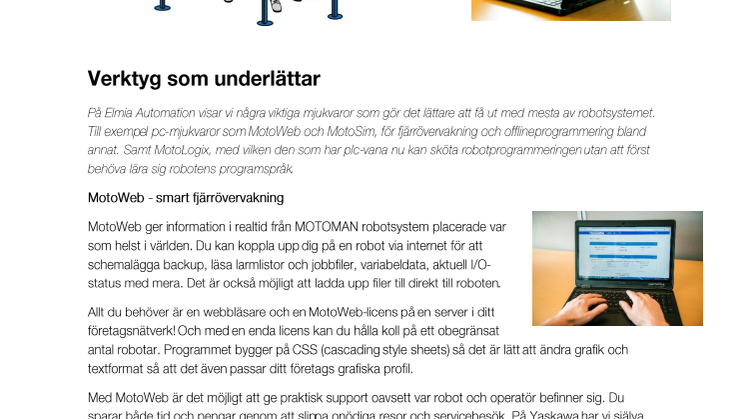 Elmia Automation: Mjukvaror för robotautomation