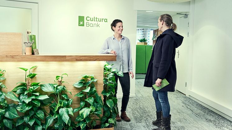 Resepsjonen i Cultura Bank