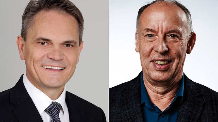 Stolz auf die Förderung: HdWM-Geschäftsführer Wolfgang Dittmann (li.) und Präsident Prof. Dr. Michael Nagy.