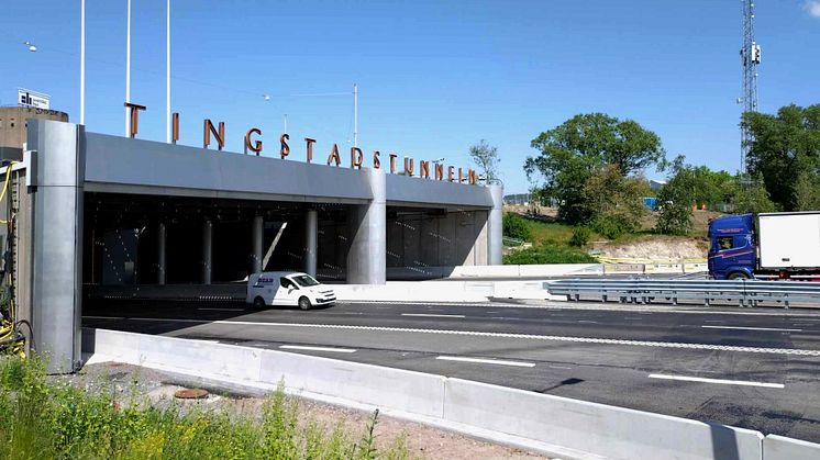 Tingstadstunneln stängs en helg – räkna med köer