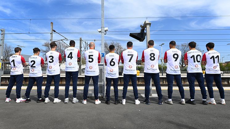 Stevenage FC and Thameslink are encouraging youngsters to attend sporting events in their area - helping to combat mental health issues. More images below.
