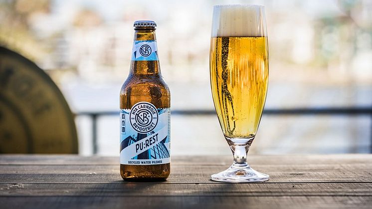 Sverigens första öl bryggt på återvunnet vatten