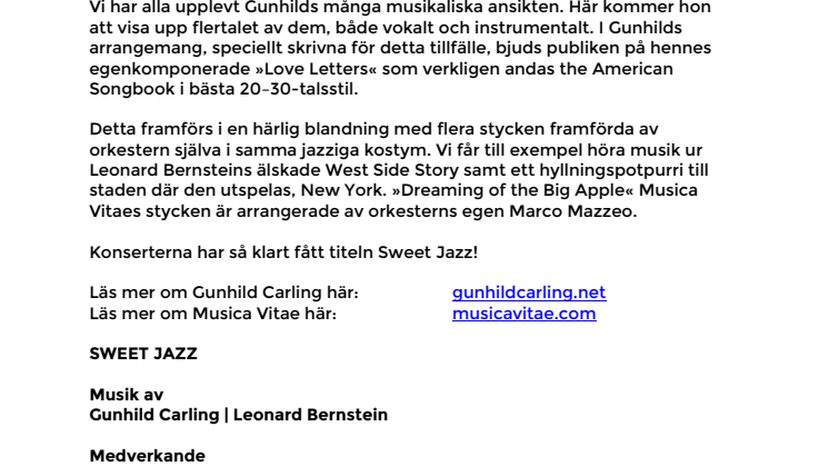 ​Gunhild Carlings första möte med Musica Vitae