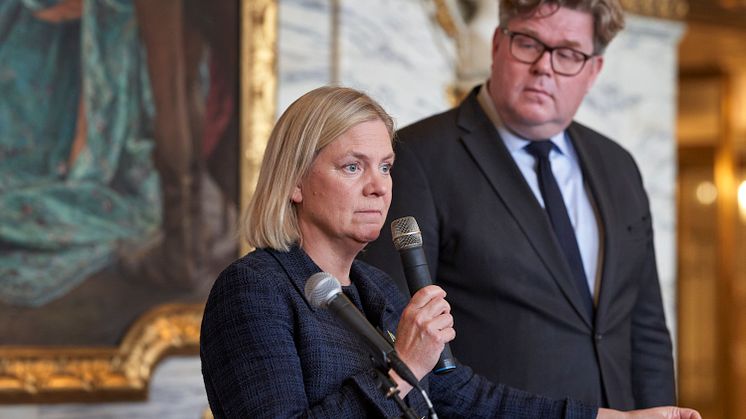 Magdalena Andersson och Gunnar Strömmer