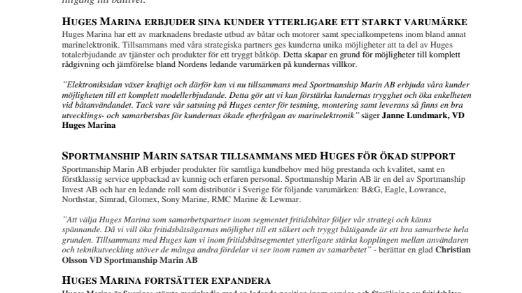 Sportmanship väljer Huges