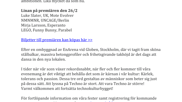Raveklubben Docklands slår upp portarna igen