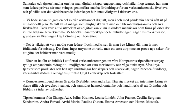 Emma Arnesson - åtta tips om förbättrat ledarskap