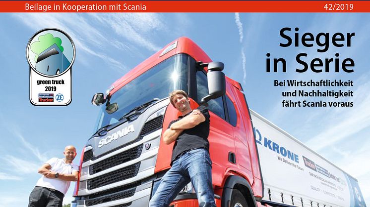 "Scania ist Green Truck 2019": das große Extra von VerkehrsRundschau und Scania