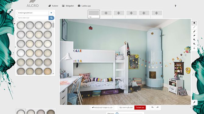Färgsätt hemmet direkt i datorn med Alcro Design