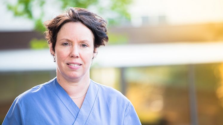 Maria Ruth, donationsansvarig sjuksköterska Falu lasarett.