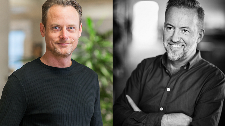 Fredrik Bengtsson, vd NE och Marcus Ander, Chef digital utveckling Gleerups är nytillskott till Swedish Edtech Industrys styrelse.