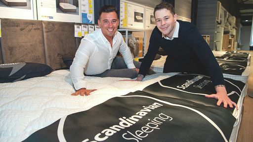 David Ashton (left) with JYSK Sleep Doctor, Dr John Shaw