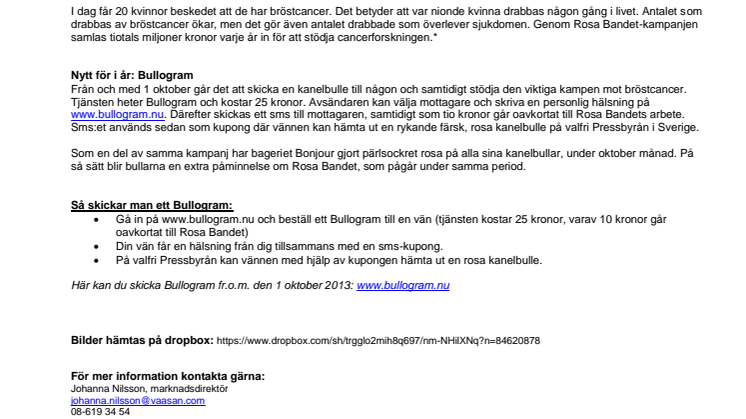 Bullogram – ny tjänst som stödjer Rosa Bandet