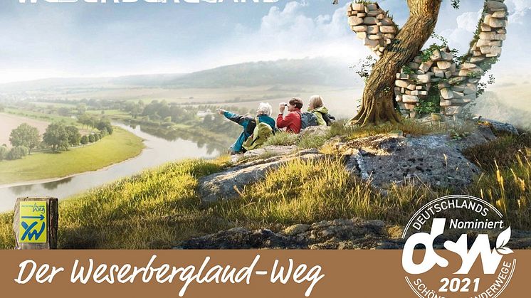 Postkartenmotiv für den Weserbergland-Weg zur Publikumswahl 2021
