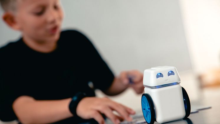 Roboten är programmerad och redo att utföra de olika kommandona.