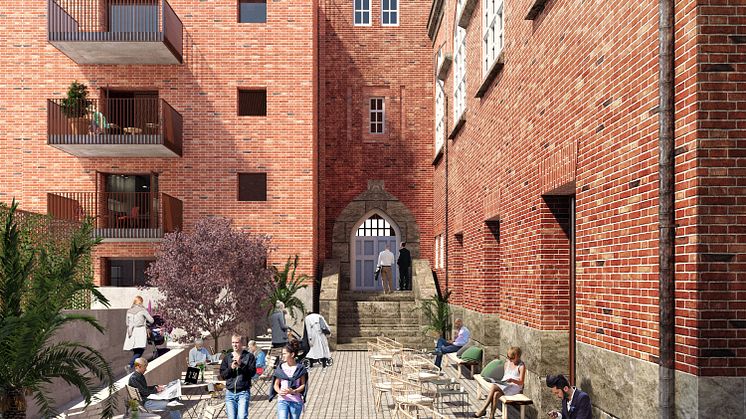 Parkskolan bakgård - från det vinnande förslaget